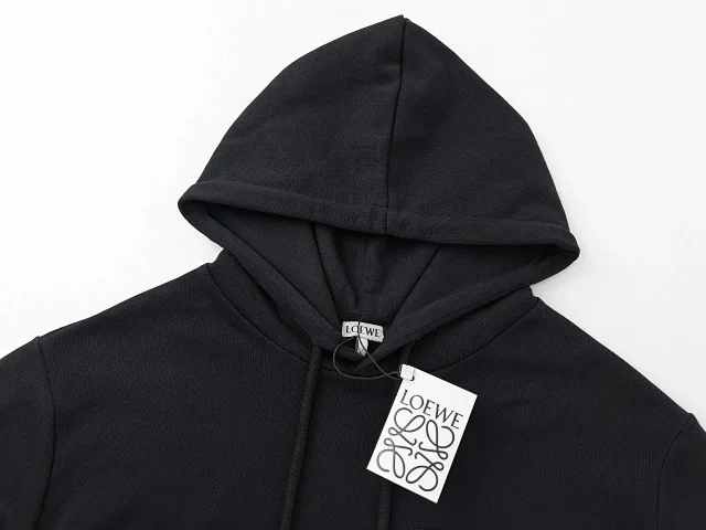Loewe Hoodies & Sweatshirts Logo-print and leather logo-patch product detail image 5