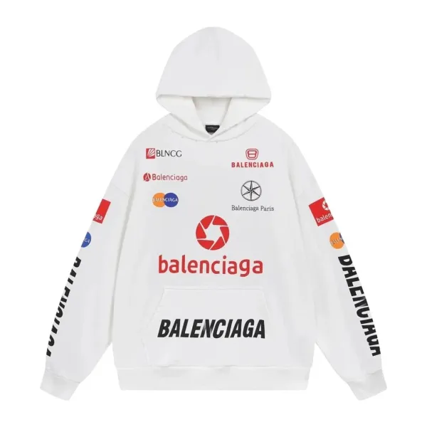 Balenciaga x Adidas Hoodie Black - 17