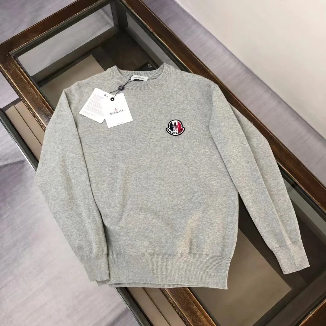 Moncler Knitwear Turtleneck logo-patch knit sweater — 0515018YPC