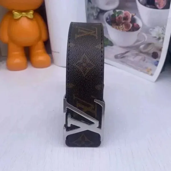 Louis Vuitton Monogram Canvas LV Initiales Belt Black - 1