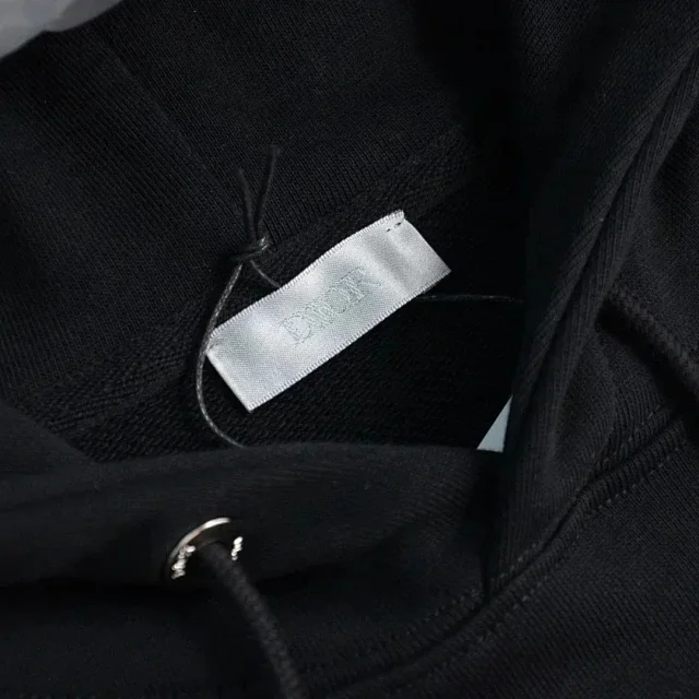 Dior Hoodies & Sweatshirts Drawstring Pullover Hoodie with Kangaroo Pocket product detail image 6