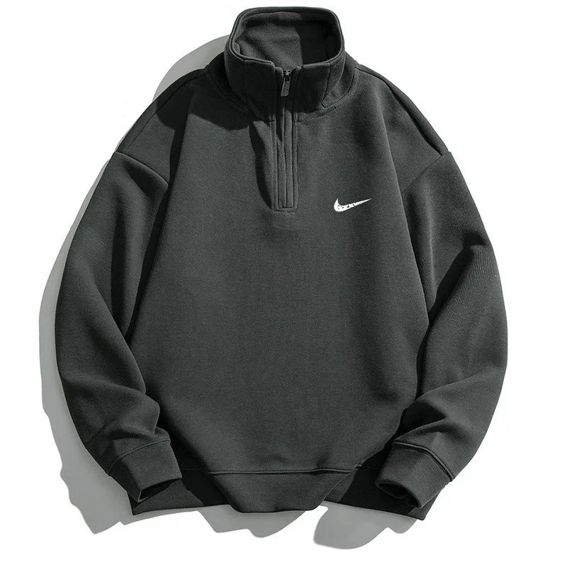 Nike Half-Zip Pullover White Sweatshirt Hoodie - 8