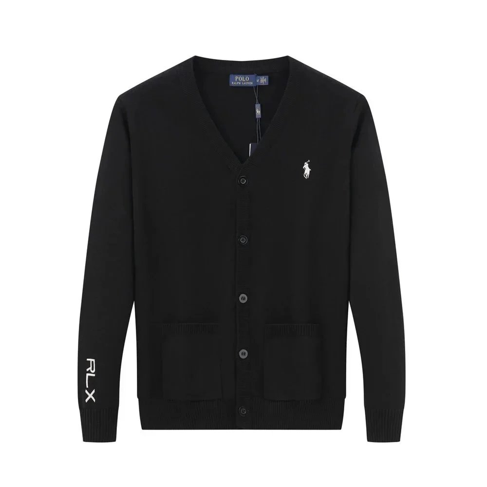 Ralph Lauren Knitwear Embroidered Pony Quarter-Zip Knit Sweater — 23