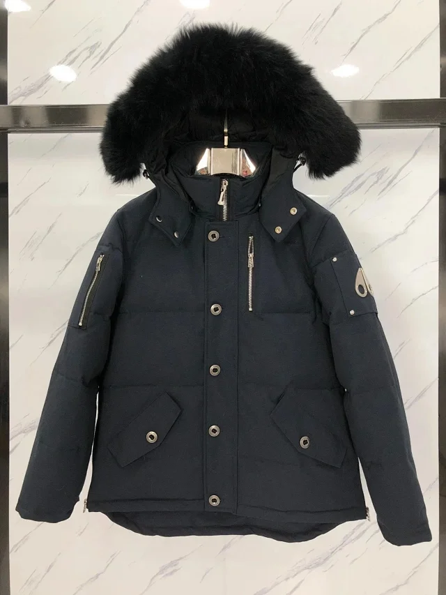 Moose Knuckles Down Jackets Fur-Trim Hooded Bomber product detail image 20