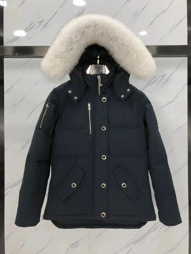 Moose Knuckles Down Jackets Fur-Trim Hooded Bomber product detail image 26