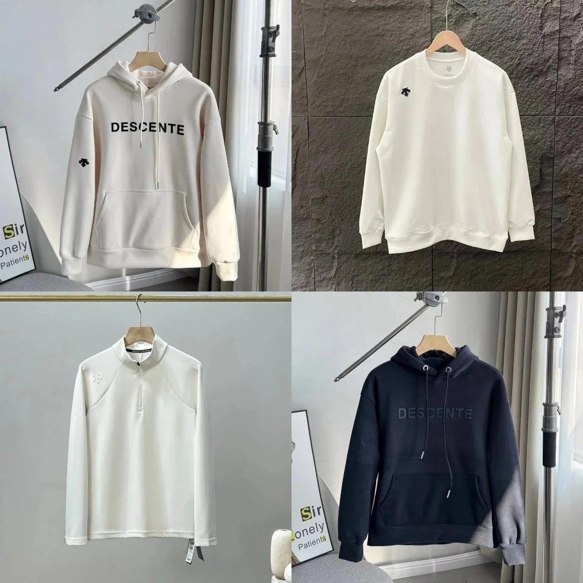 Descente Hoodies & Sweatshirts Logo Hoodie and Quarter-Zip Sweatshirt image 1