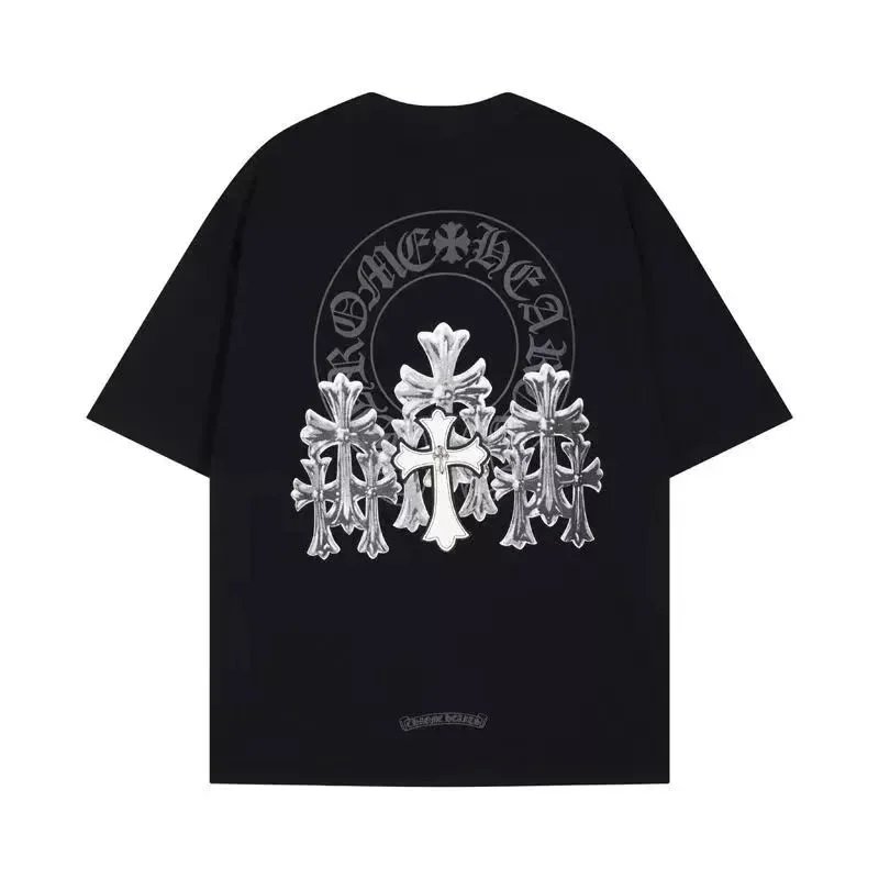 Chrome Hearts T-Shirts Short-sleeve graphic logo print — 21