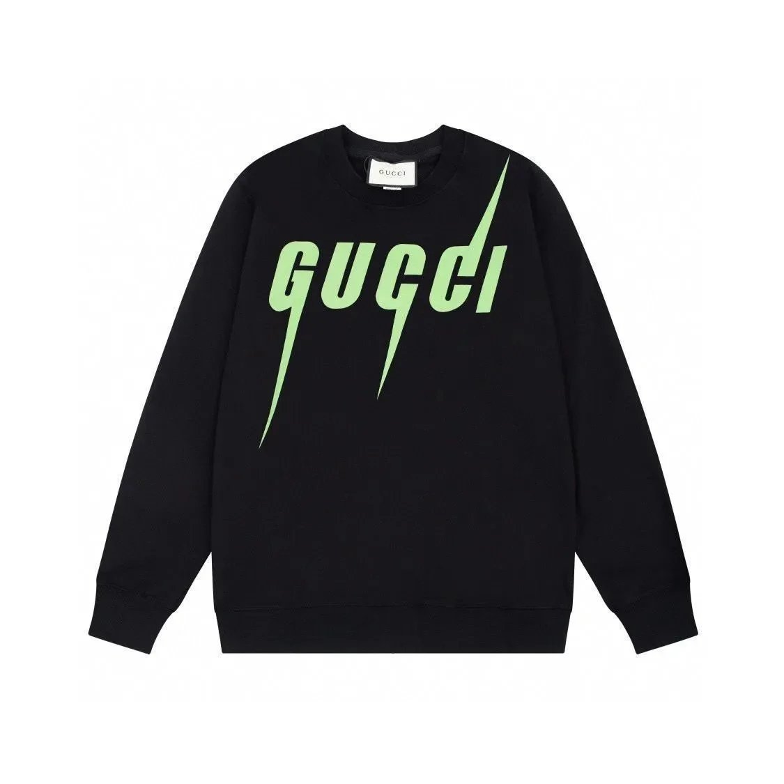 Gucci Crewneck Sweater Logo Print Black