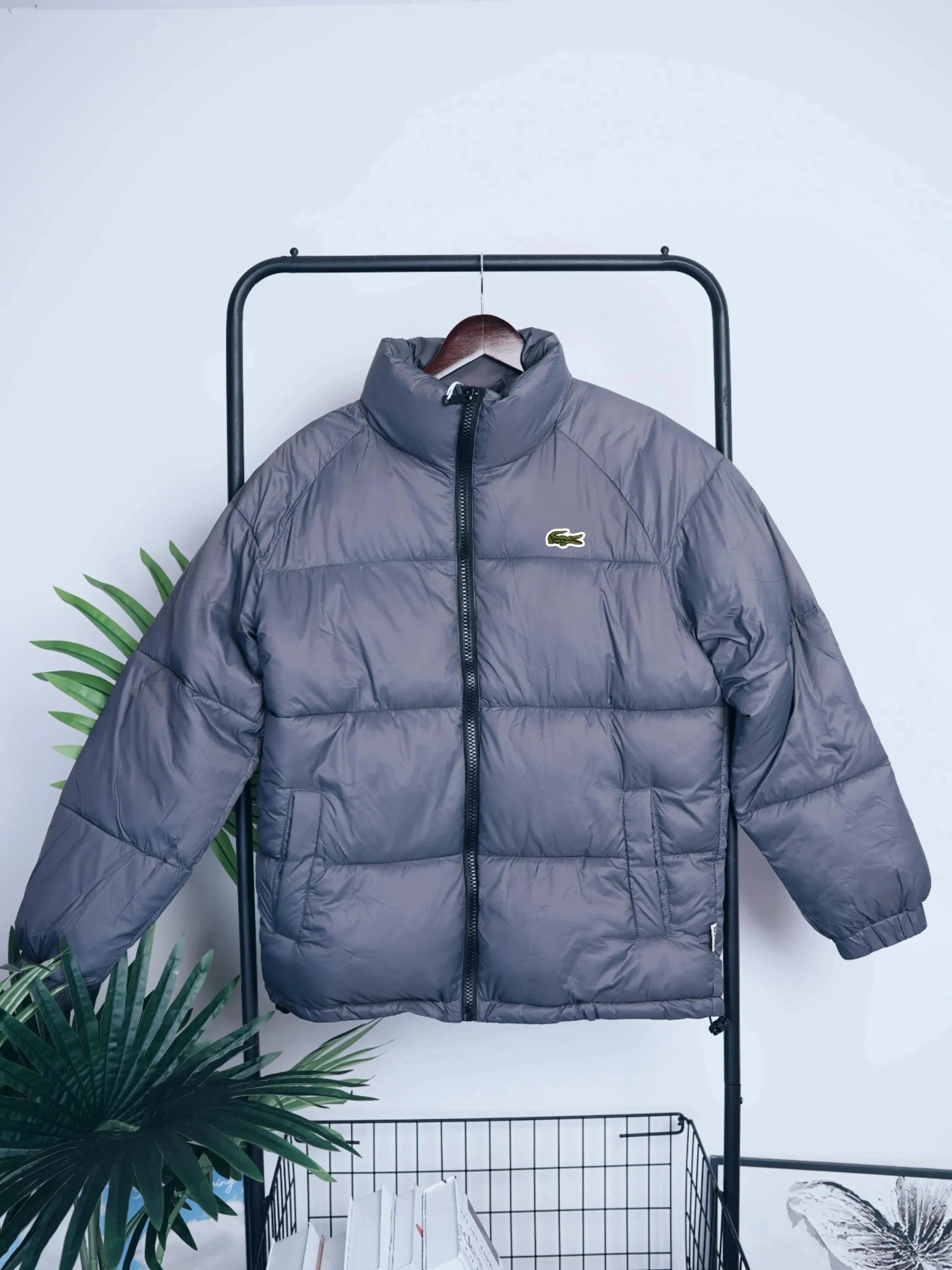 Lacoste Down Jackets Quilted puffer jacket with stand collar image 3