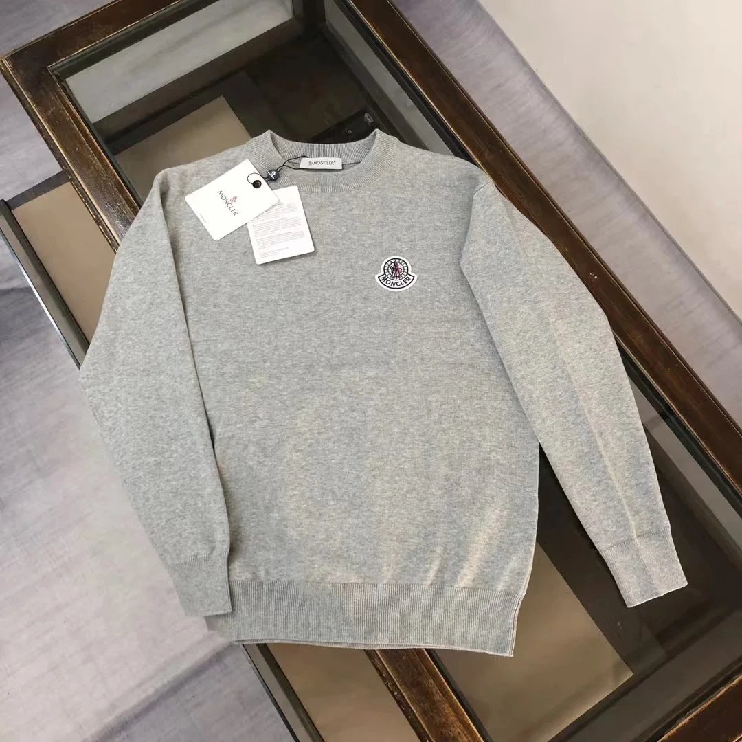 Moncler Knitwear Turtleneck logo-patch knit sweater — 0515022YPC