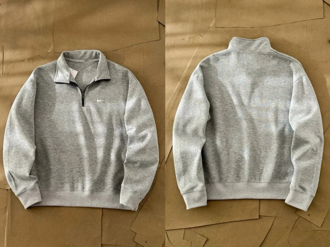 Nike Half-Zip Pullover White Sweatshirt Hoodie - 5