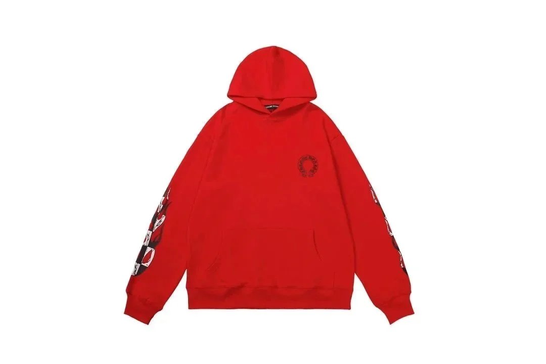 Chrome Hearts Hoodies & Sweatshirts Hooded sweatshirt with cross motif graphic print — ALBB-LMWY-0027