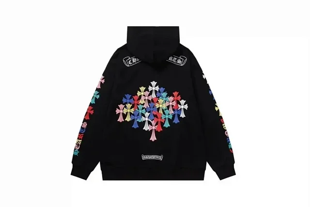 Chrome Hearts Hoodies & Sweatshirts Hooded sweatshirt with cross motif graphic print product detail image 19