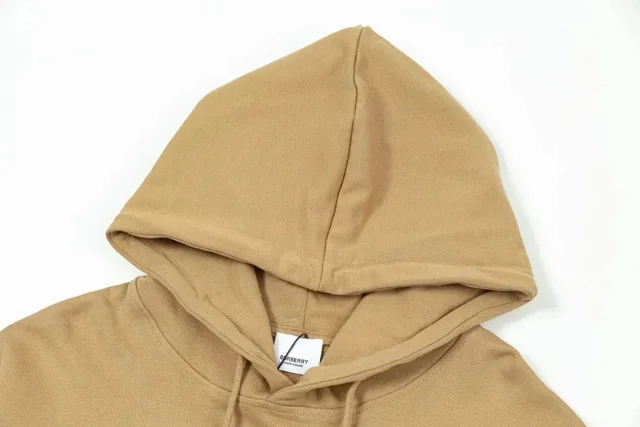 Burberry Hoodies & Sweatshirts Logo-embroidered pullover hoodie with kangaroo pocket product detail image 3