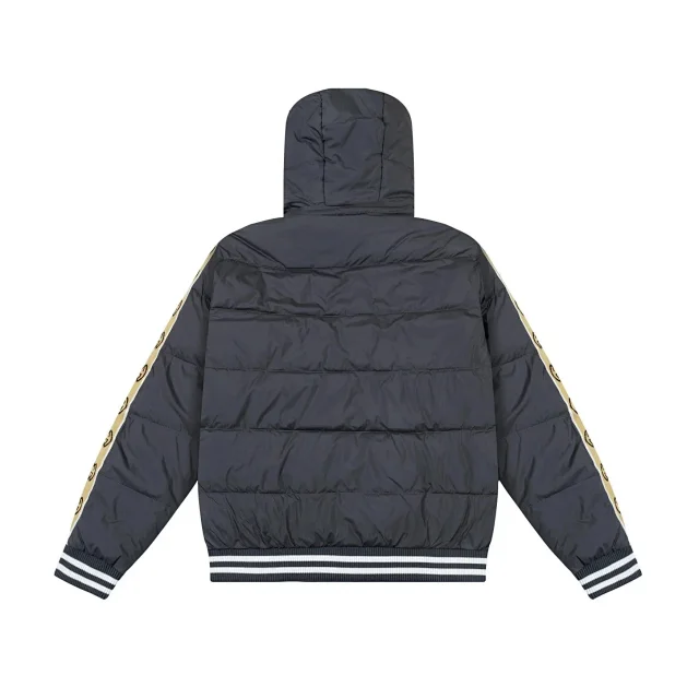 Gucci Down Jackets Hooded quilted jacket with logo detailing product detail image 2