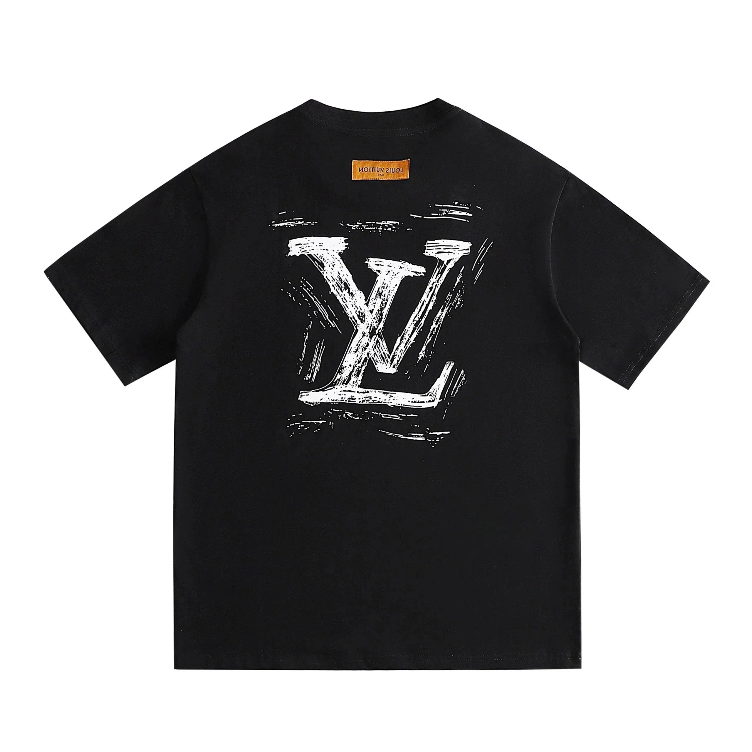Louis Vuitton T-Shirts Short-Sleeve Graphic Logo Print — 36