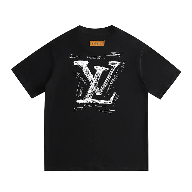 Louis Vuitton T-Shirts Short-Sleeve Graphic Logo Print product detail image 38