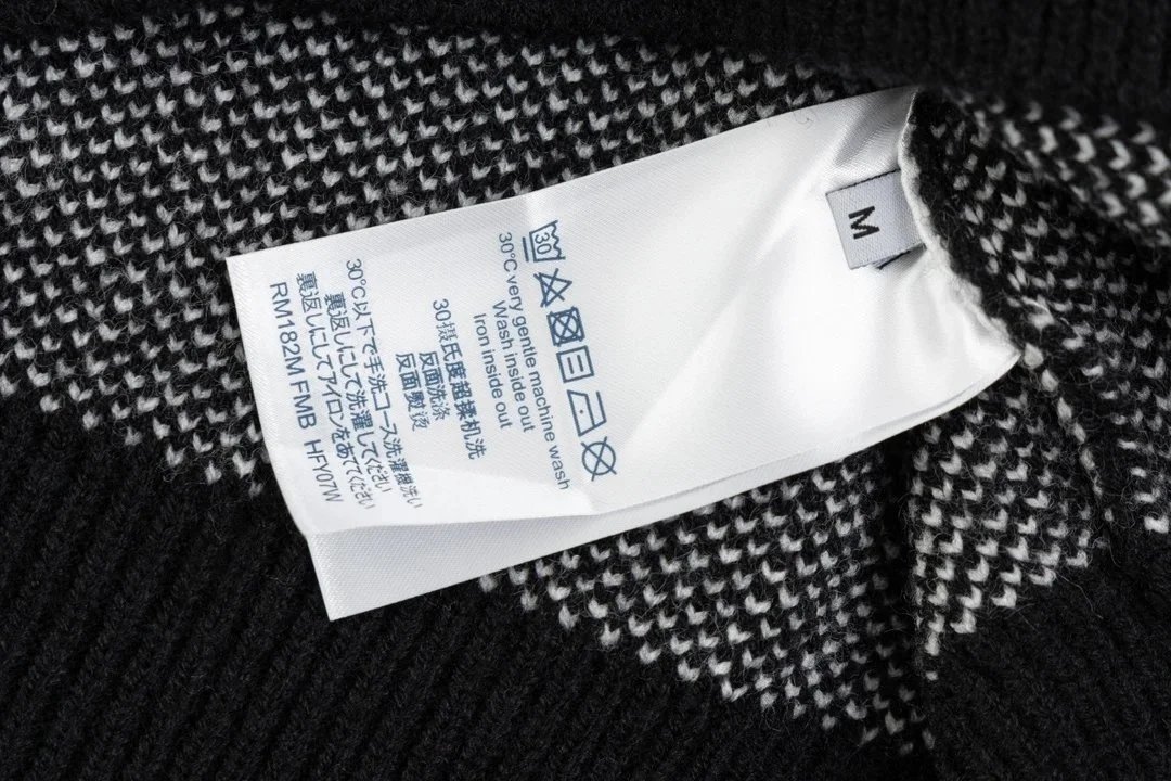 Burberry Check Knit Zip-Up Cardigan Brown Beige White - 14