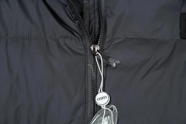 Gucci Down Jackets Hooded quilted jacket with logo detailing product detail image 7