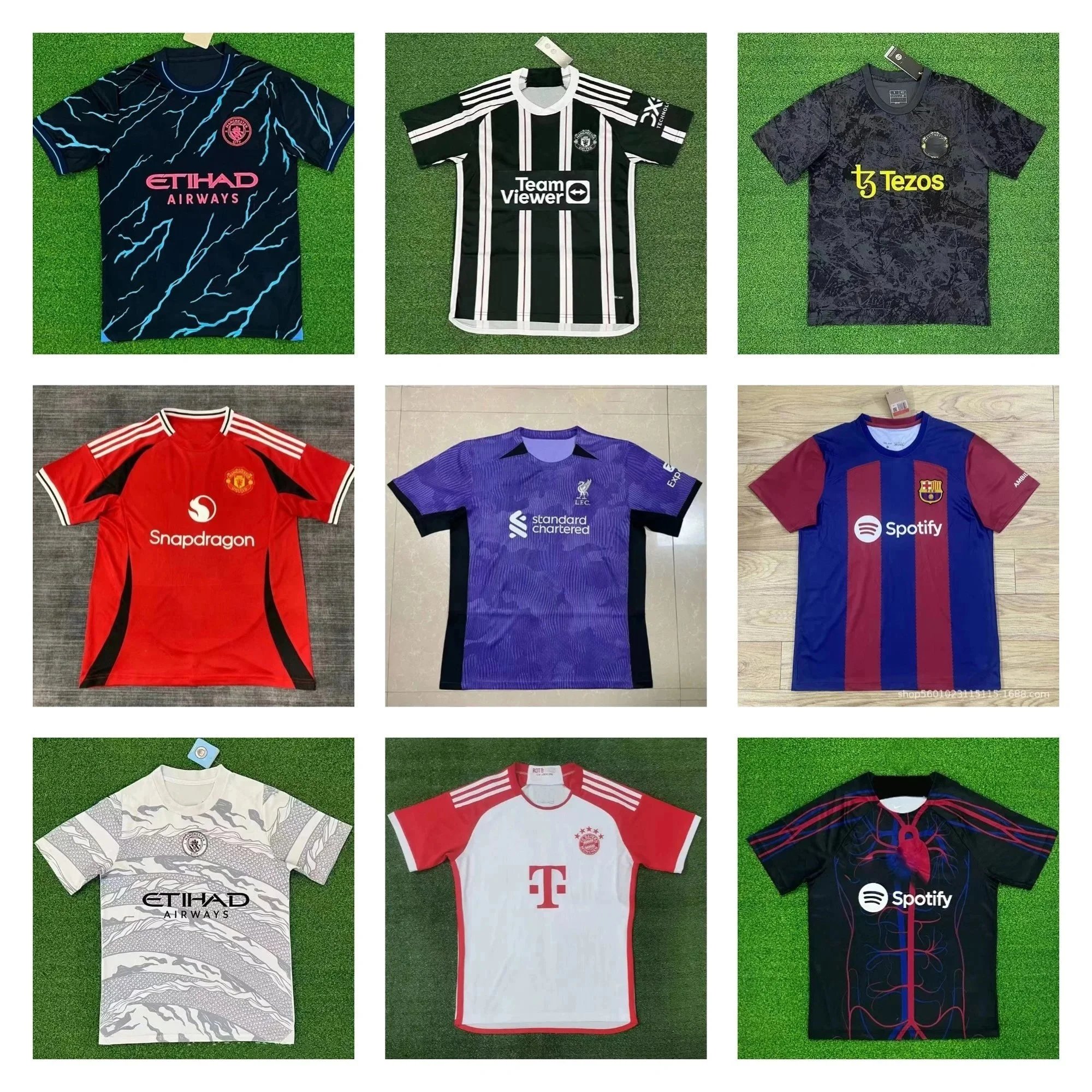 【 je 】 Fashionable and trendy star single item football suit top 001