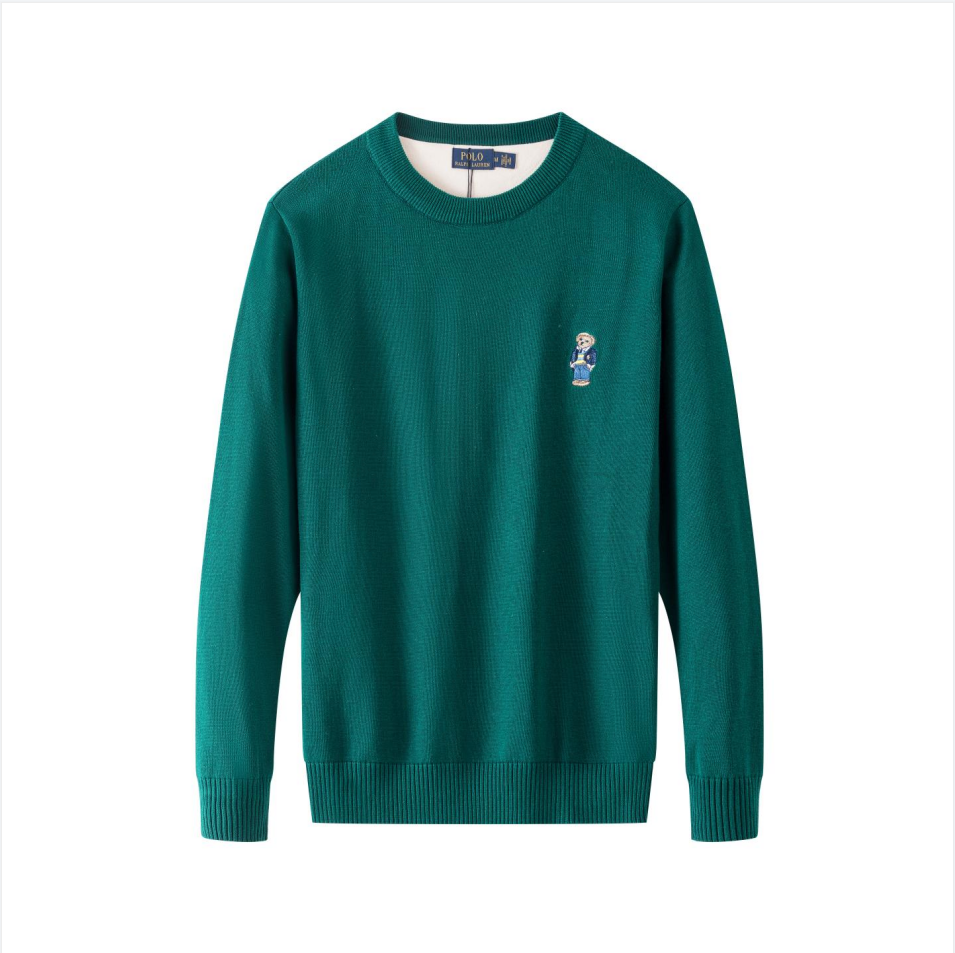 Polo Ralph Lauren Knitwear Quarter-Zip Knit Sweater with Bear Embroidery — 15