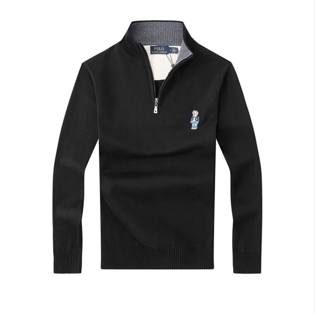 Polo Ralph Lauren Knitwear Quarter-Zip Knit Sweater with Bear Embroidery product detail image 15