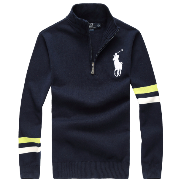 Polo Ralph Lauren Knitwear Quarter-Zip Knit Sweater with Bear Embroidery — 19
