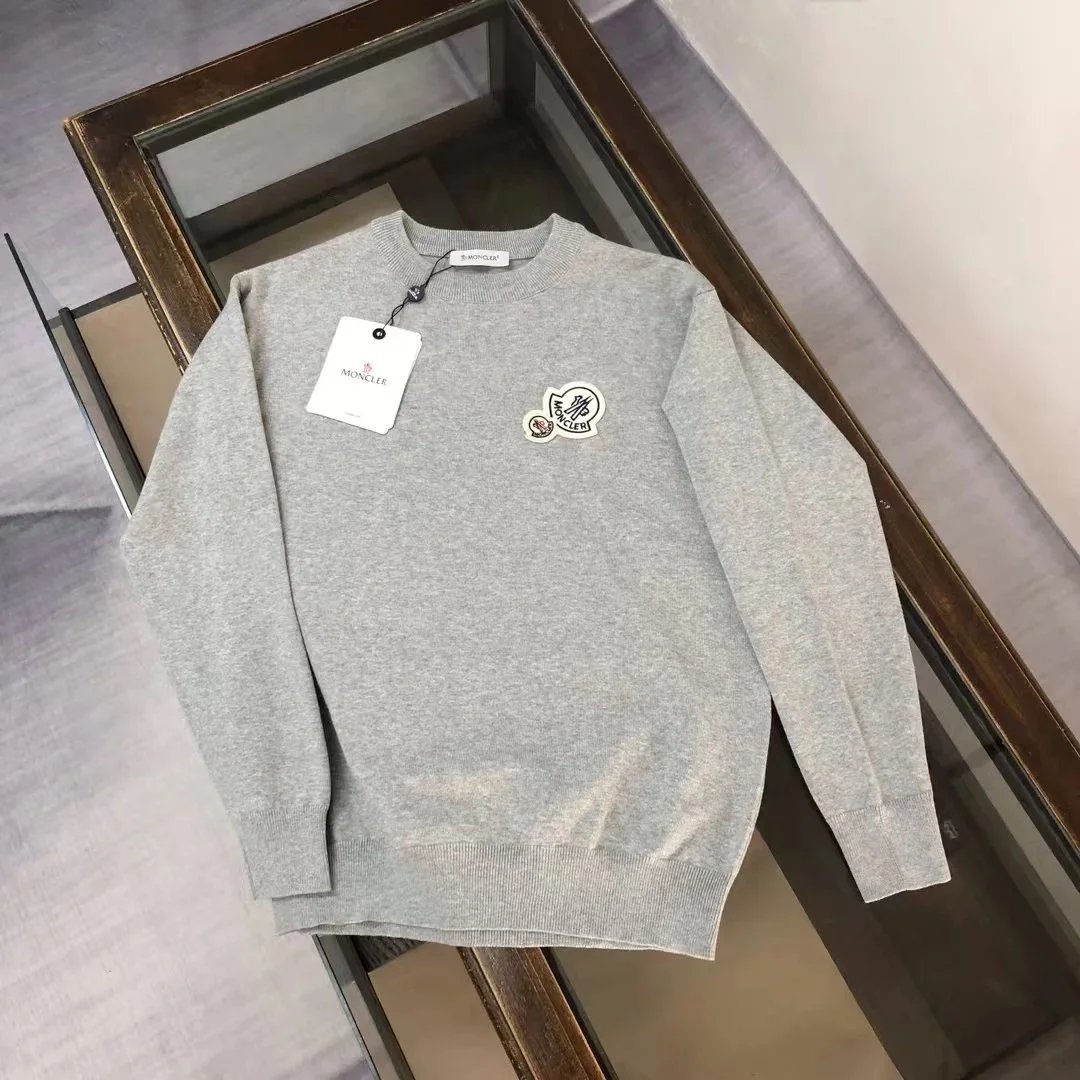 Moncler Knitwear Turtleneck logo-patch knit sweater — 0515023YPC