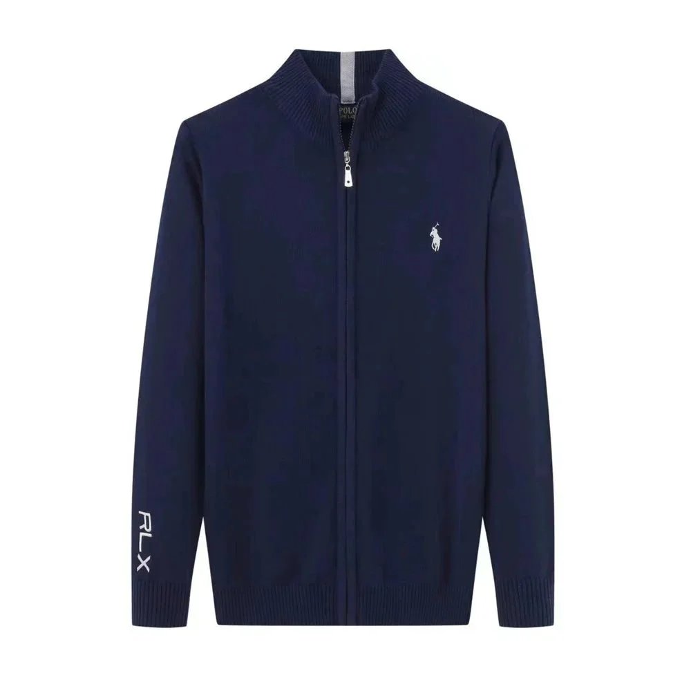 Ralph Lauren Knitwear Embroidered Pony Quarter-Zip Knit Sweater — 21