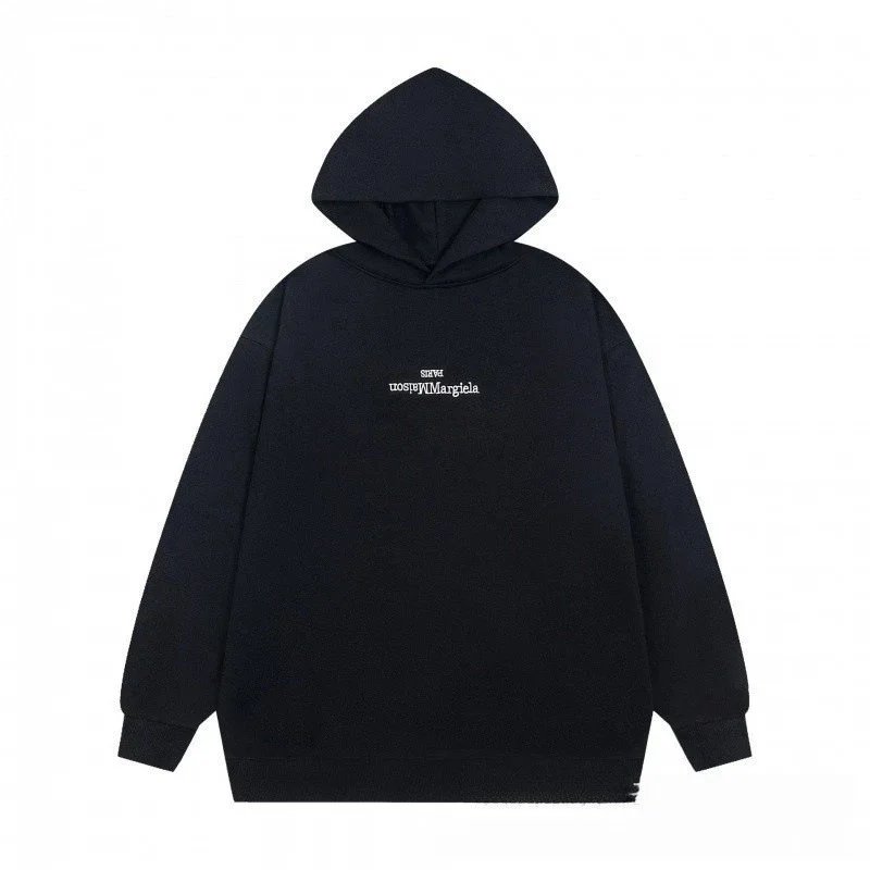 hA. Logo Print Oversized Hoodie Black - 9
