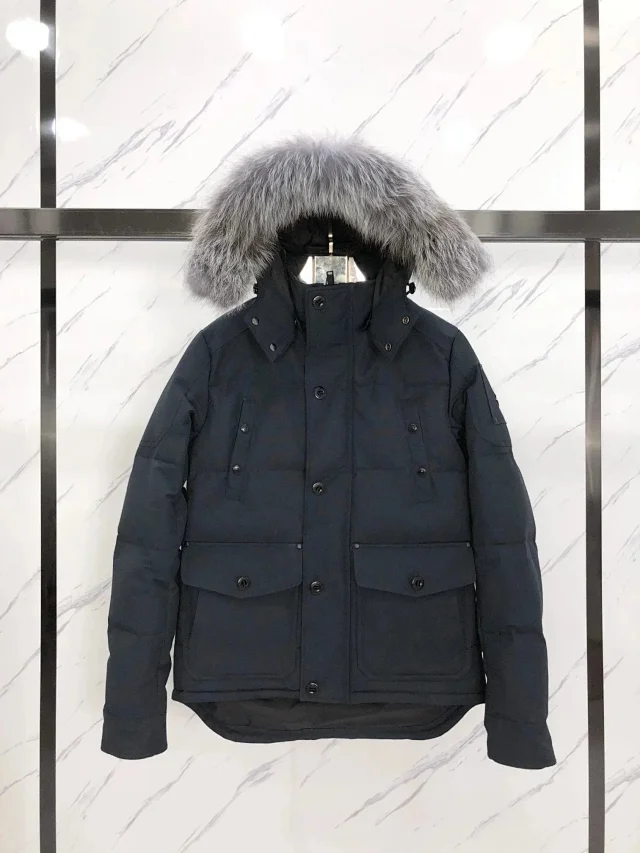 Moose Knuckles Down Jackets Fur-Trim Hooded Bomber product detail image 22