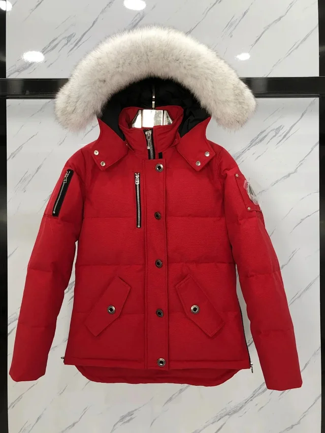 Moose Knuckles Down Jackets Fur-Trim Hooded Bomber product detail image 25