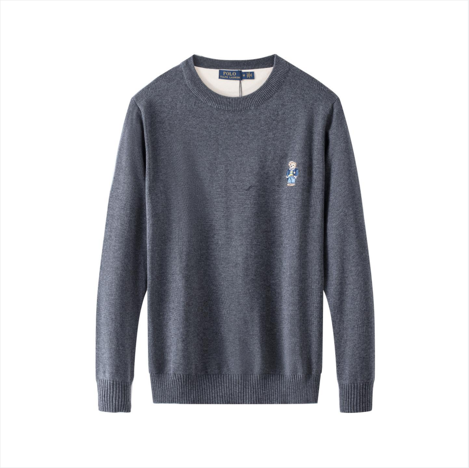 Polo Ralph Lauren Knitwear Quarter-Zip Knit Sweater with Bear Embroidery — 16