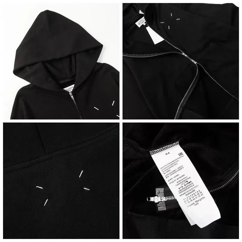 hA. Logo Print Oversized Hoodie Black - 3