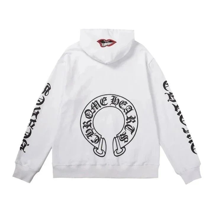 Chrome Hearts Hoodies & Sweatshirts Hooded sweatshirt with cross motif graphic print — ALBB-LMWY-0029