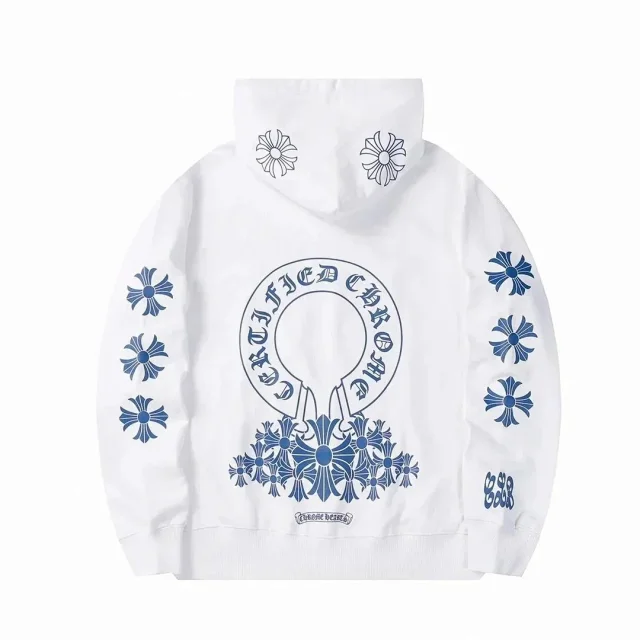 Chrome Hearts Hoodies & Sweatshirts Hooded sweatshirt with cross motif graphic print product detail image 10