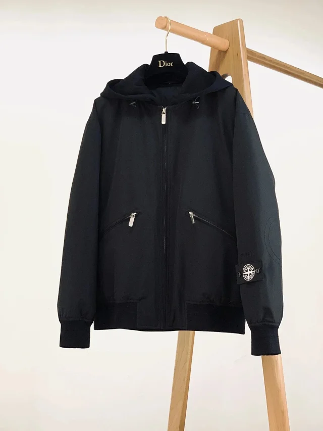 Stone Island Down Jackets Puffer Jacket with Contrast Chest Pockets product detail image 1