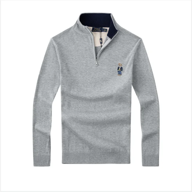 Polo Ralph Lauren Knitwear Quarter-Zip Knit Sweater with Bear Embroidery product detail image 16