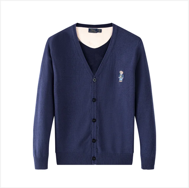 Polo Ralph Lauren Knitwear Quarter-Zip Knit Sweater with Bear Embroidery product detail image 21