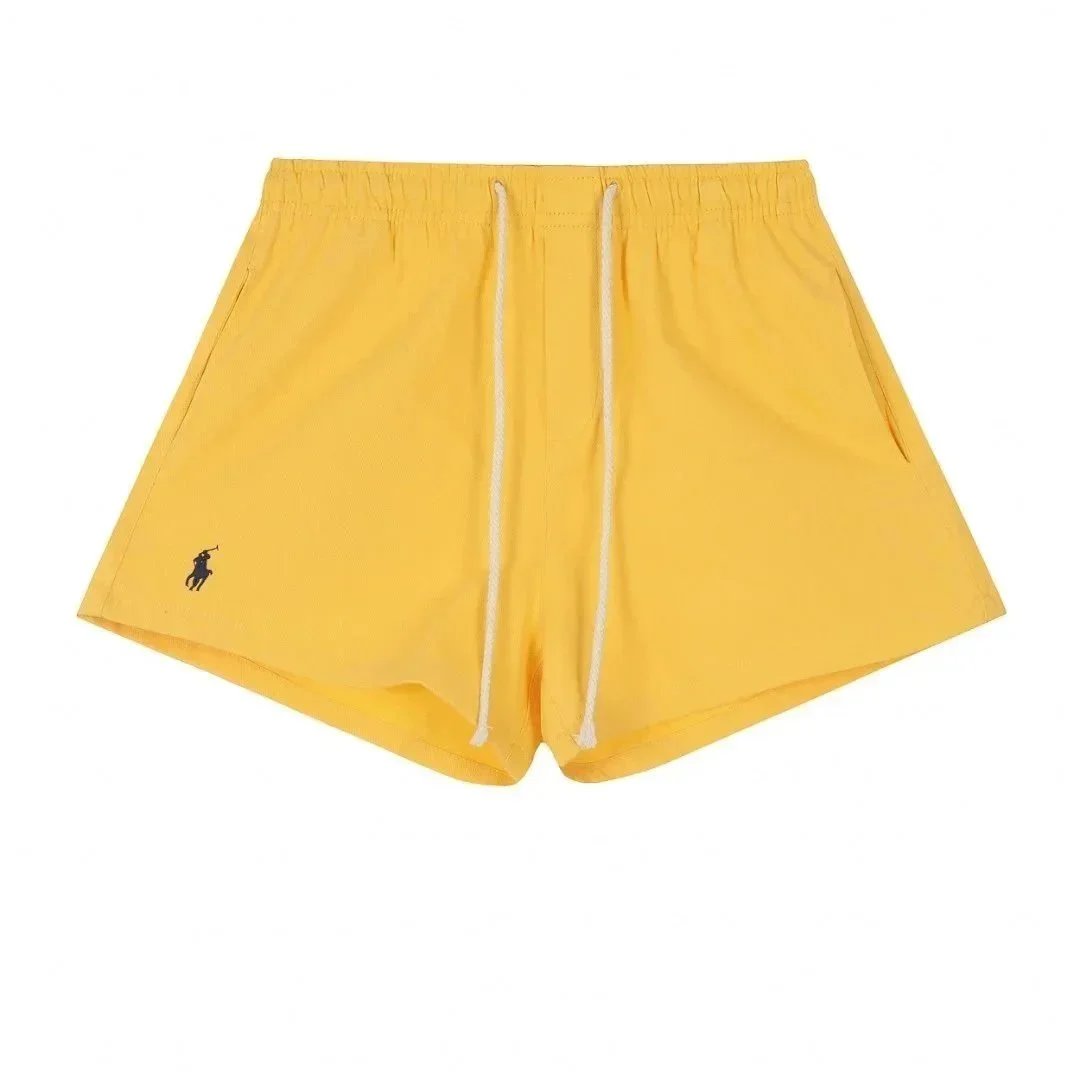 Unbranded Shorts Drawstring cargo with embroidered rider emblem — 13