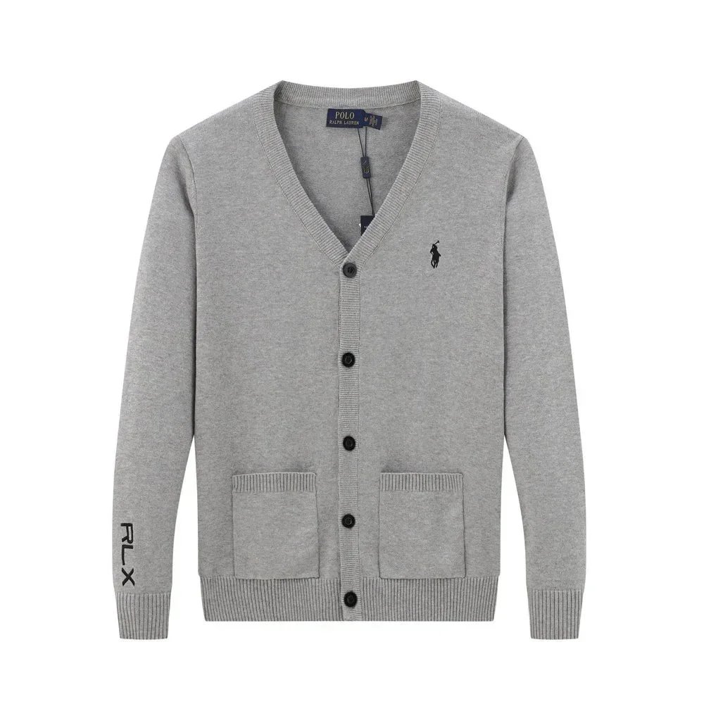 Ralph Lauren Knitwear Embroidered Pony Quarter-Zip Knit Sweater — 25