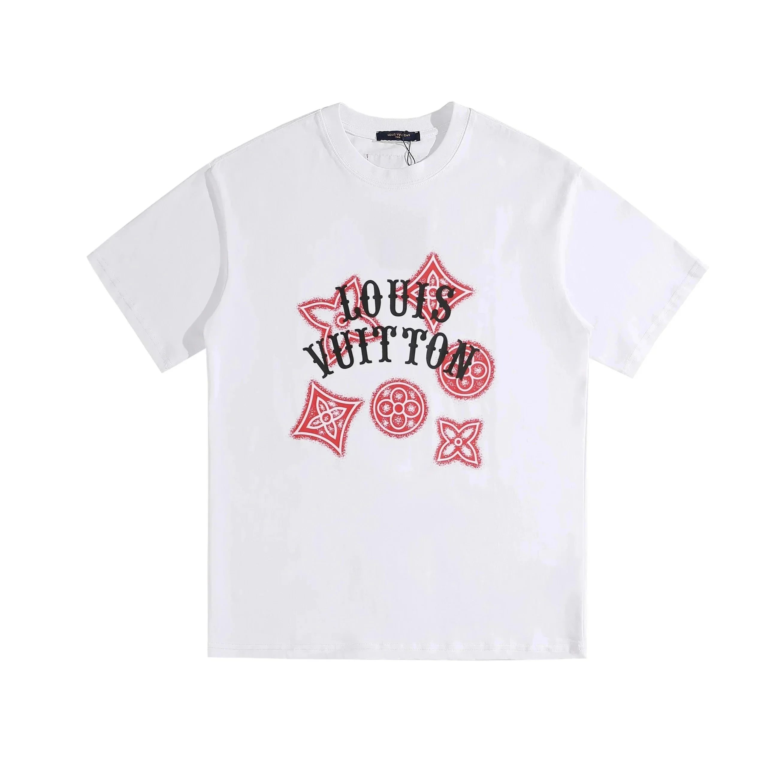 Louis Vuitton T-Shirts Short-Sleeve Graphic Logo Print — 27