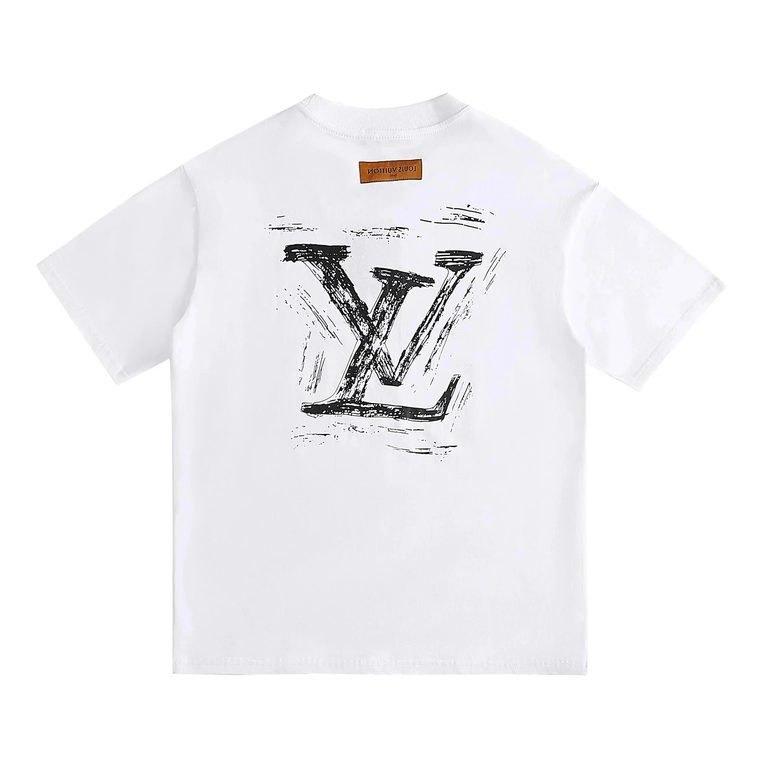 Louis Vuitton T-Shirts Short-Sleeve Graphic Logo Print — 35