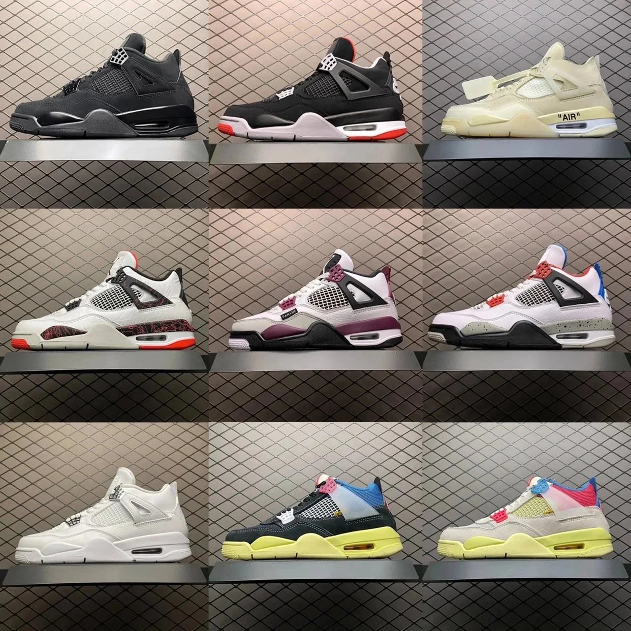 [Top-Tier Quality] Air Jordan 4 (AJ4) Basketball Shoes, 2022 Official Website New Style, Classic Versatile Basketball Shoes, Men's Casual Sports Shoes