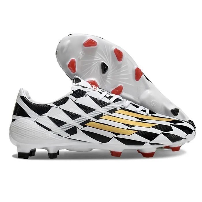 2024 New F50 Cow Print Limited Edition Soccer Cleats FG Firm Ground Studs Waterproof Knit Football Boots for Euro Cup - Messi Match Training Shoes