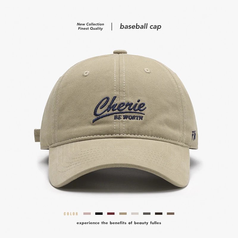 Men's Outdoor Travel Embroidered Letter Soft Peak Baseball Cap with Curved Brim - Fashionable, Versatile, Lightweight