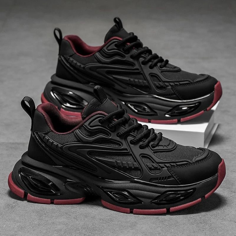 Men's Shoes Spring New Fashion Thick Sole Dad Shoes Men Breathable Lightweight Running Sports Casual Shoes Trendy Sneakers