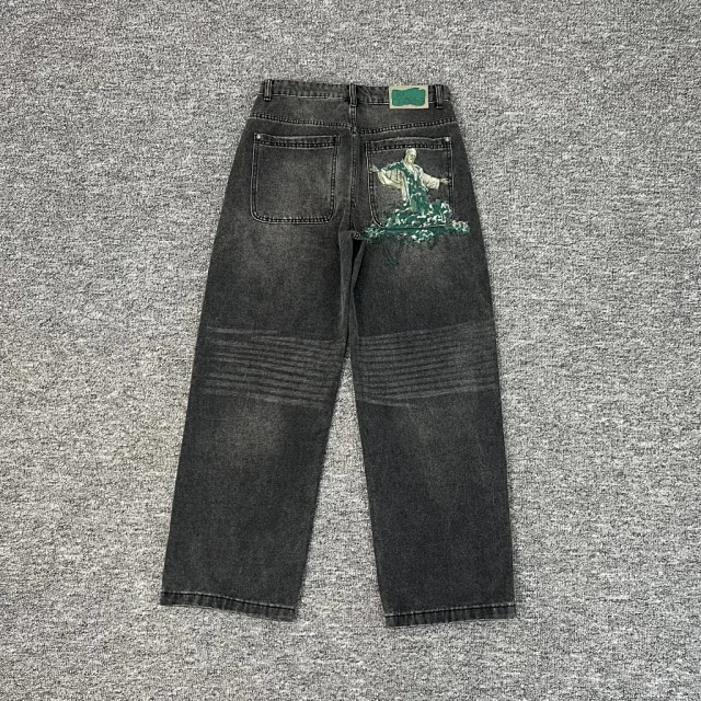 Unbranded Jeans OG 1 Straight-Leg Graphic-Pocket product detail image 3