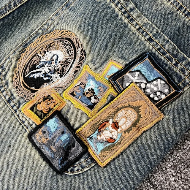 Unbranded Jeans OG 1 Straight-Leg Graphic-Pocket product detail image 11