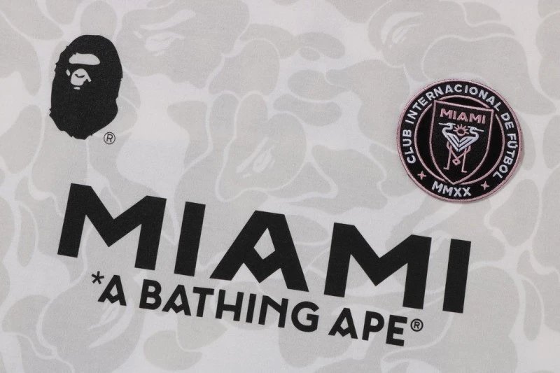 BAPE x Inter Miami CF Camo Print Shorts White - 22